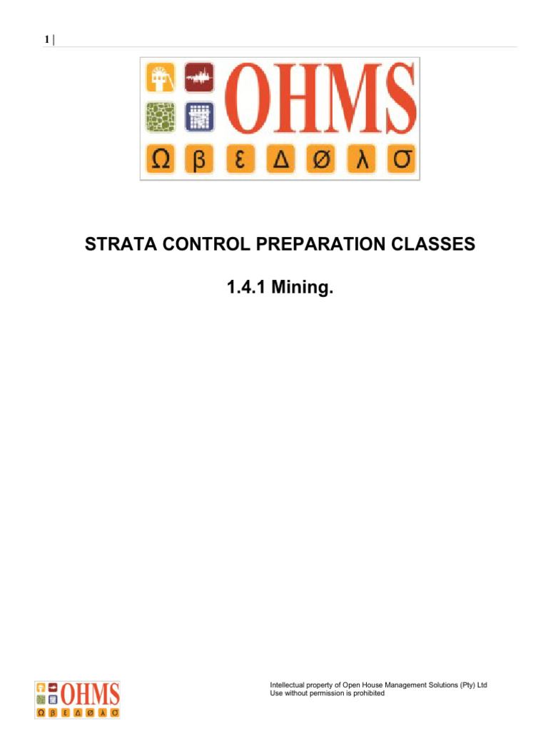 Strata Control Preparation for Mining | PDF | Mining | Earth Sciences