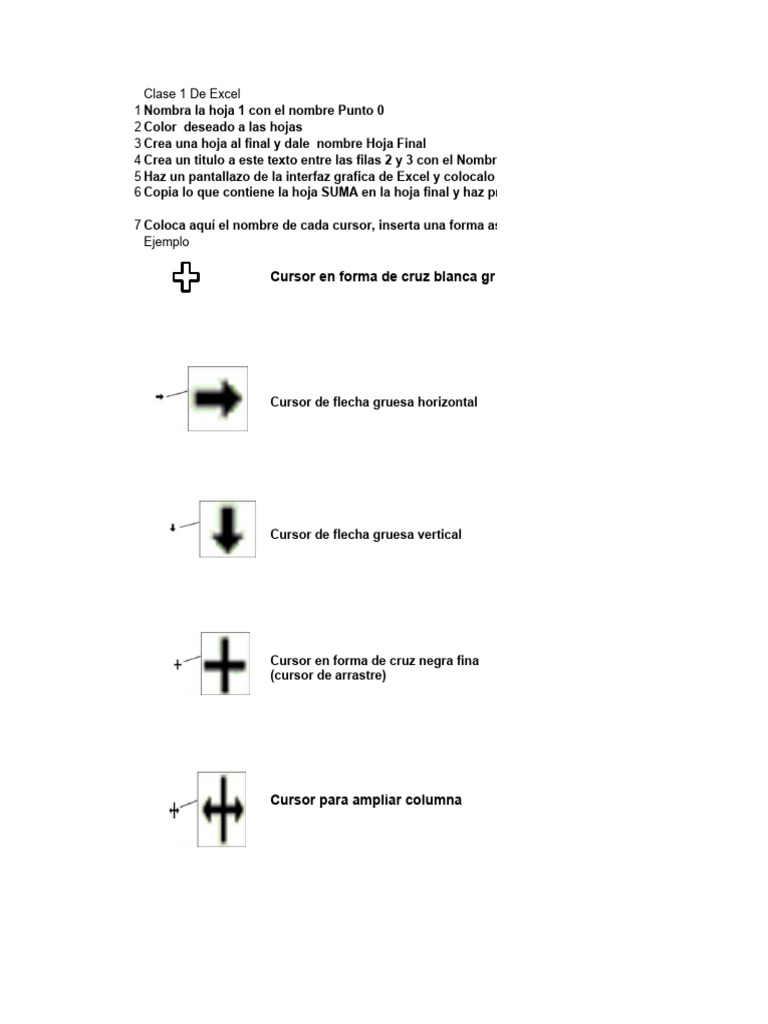 Taller 1 Excel Intermedio Harold | PDF | Cursor (interfaz de usuario ...