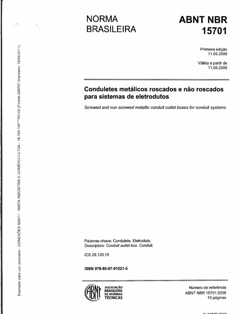 Abnt - NBR 15701 | PDF
