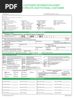 Landbank Customer Information Sheet Corporation | PDF | Banks | Cheque