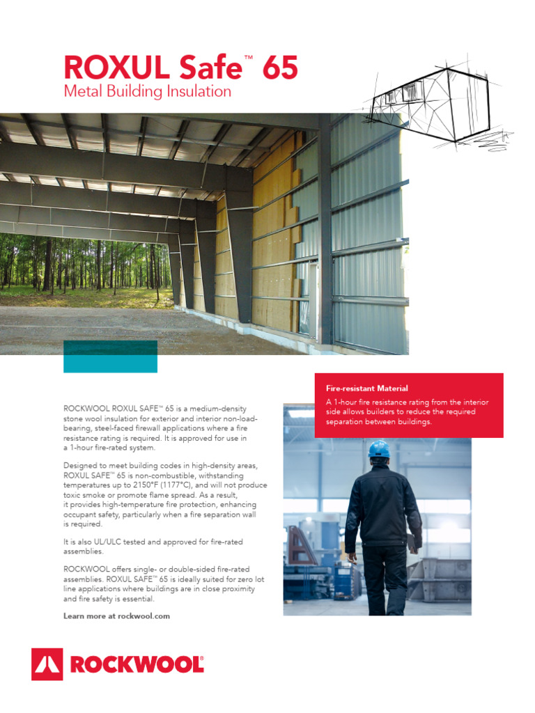 ROXUL SAFE™ 65 Fire-Rated Insulation | PDF | Building Insulation | Heat ...