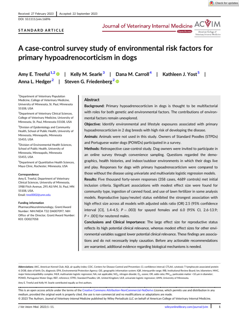 A Case Control Survey Study of Environmental Risk Factors For Primary ...