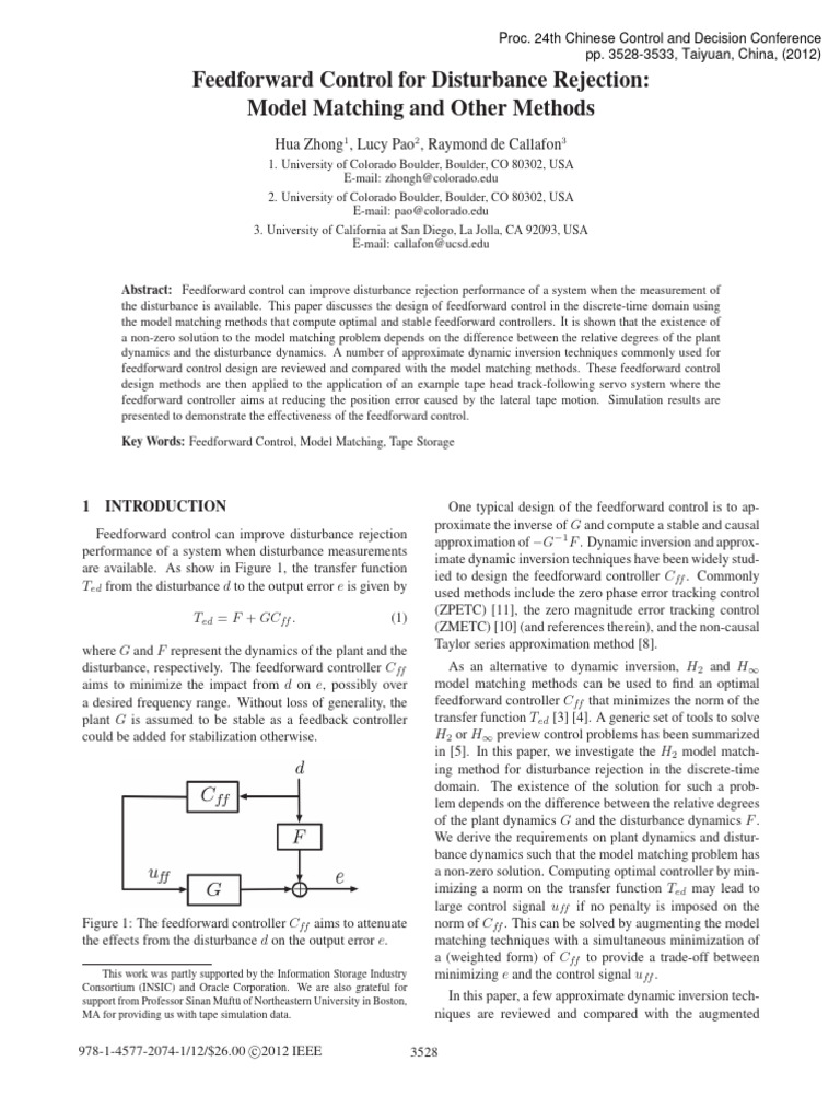 CCDC06244565 Feedforward | PDF | Control Theory | Applied Mathematics