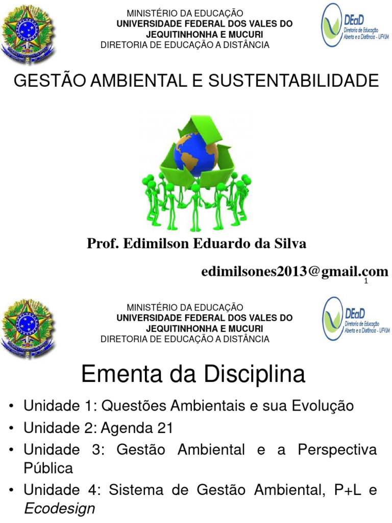 Gestão Ambiental e Sustentabilidade Brasil | PDF | Declaração de ...