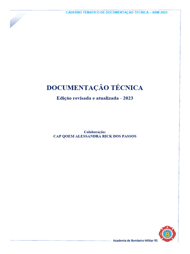 Documentação Técnica ABM 2023 | PDF | Comunicação | Administração pública