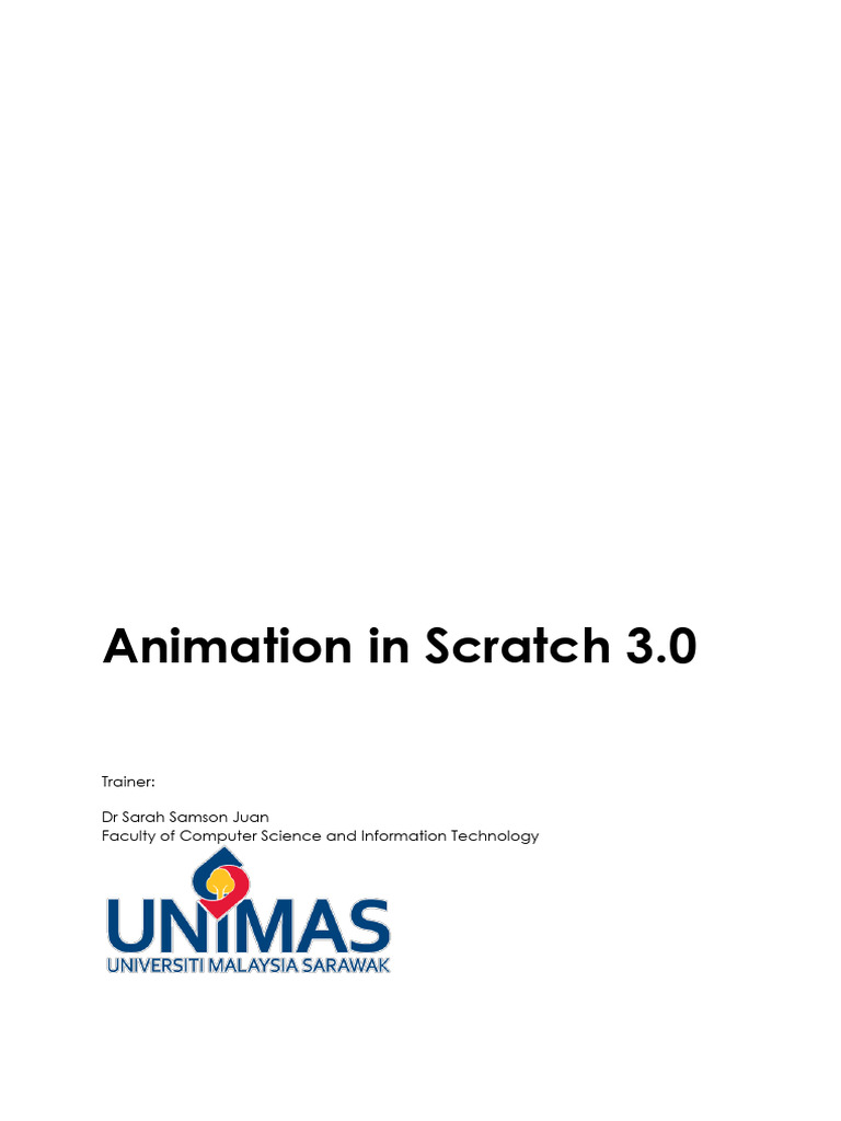 Animation In Scratch3 V2 Pdf Scratch Programming Language