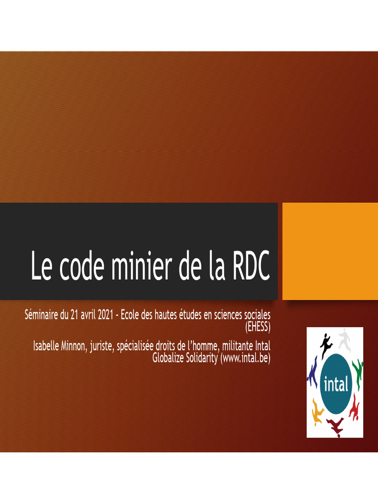 Code minier de la RDC : enjeux et révisions | PDF | Glencore | Économie