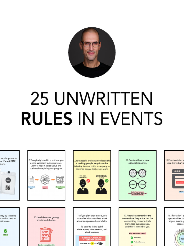 25 Unwritten Rules in Events | PDF | Marketing | Social Media