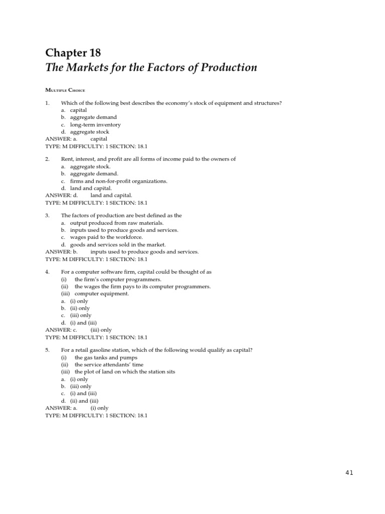 CH 18 | PDF | Labour Economics | Production Function