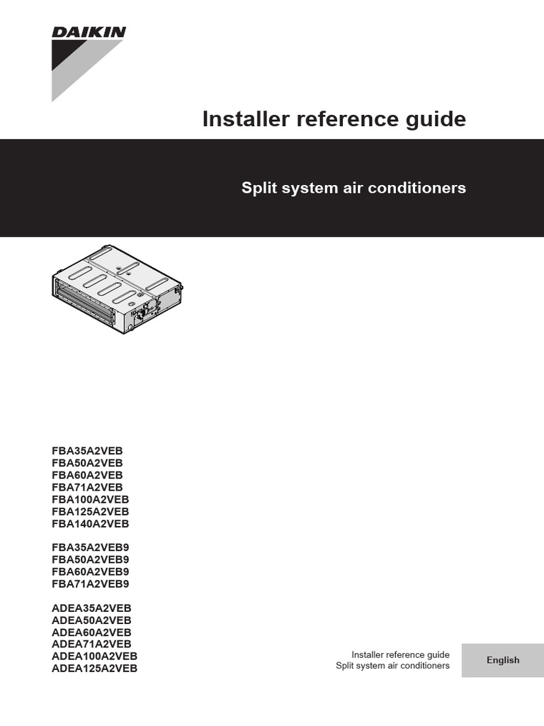 FBA-A, FBA-A9, ADEA-A 4PEN550955-2A 2019 08 Installer Reference Guide ...