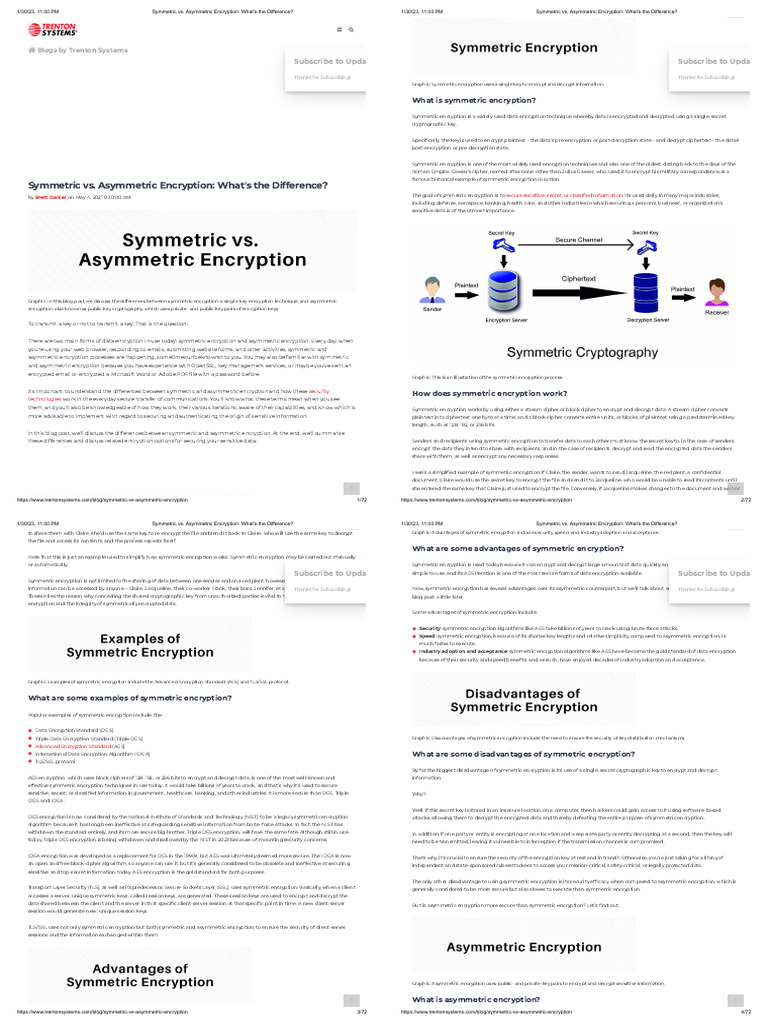 3.a Symmetric vs. Asymmetric Encryption - What's The Difference | PDF ...
