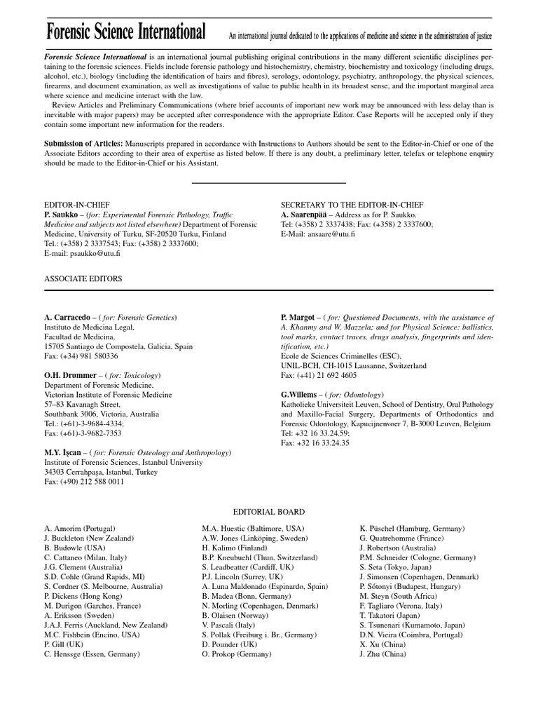 Inside Front Cover Editorial - 2005 - Forensic Science International ...