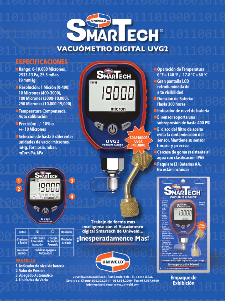 Vacuometro UVG2 | PDF
