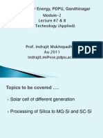 Module-2 Lecture #7 & 8 PV Technology (Applied)