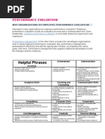 Senior Rater Evaluation Comments Guide | PDF | Leadership | Cognition