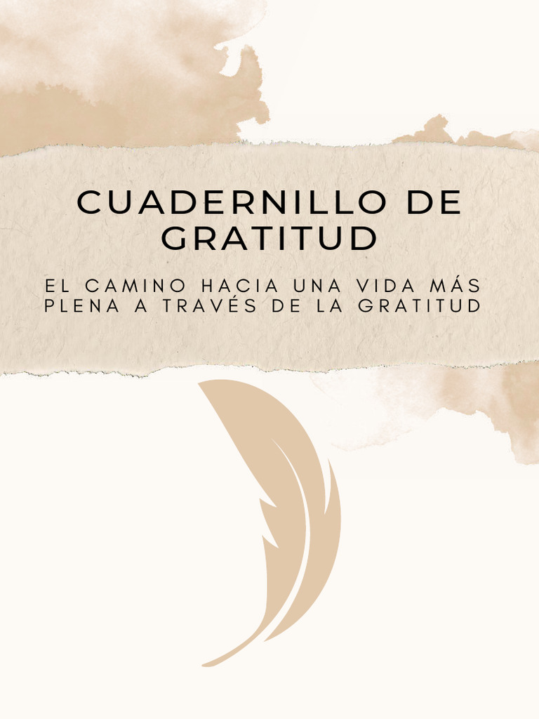 Cuaderno de Gratitud y Crecimiento Personal | PDF | Amor | Gratitud