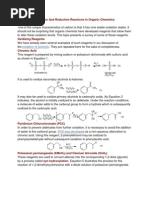 Oxidation and Reduction Reactions in Organic Chemistry