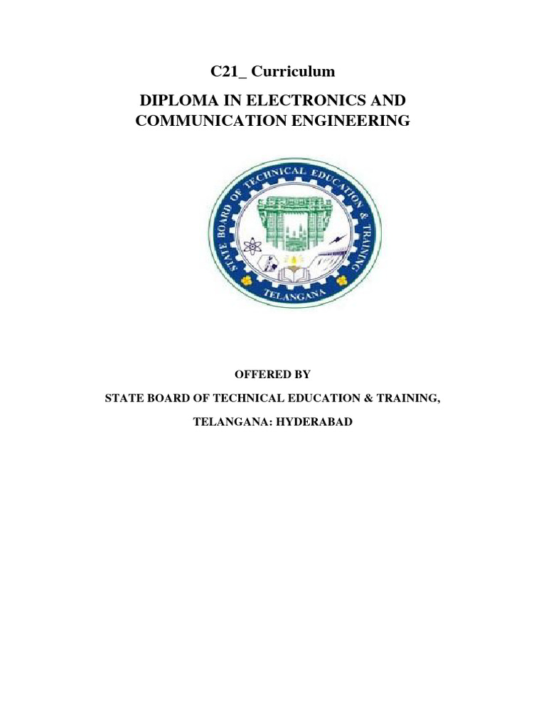C21 - Curriculum Diploma in Electronics and Communication Engineering ...