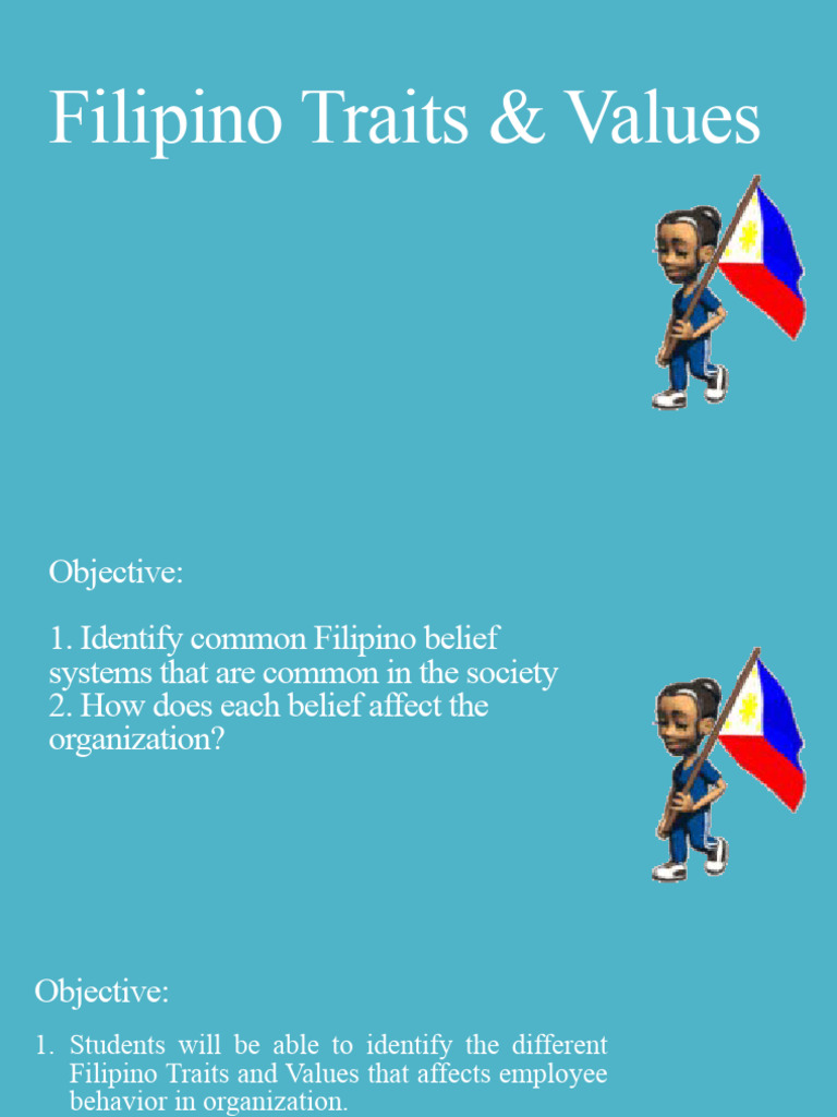 Filipino Traits and Values in Organizations | PDF | Etiquette ...