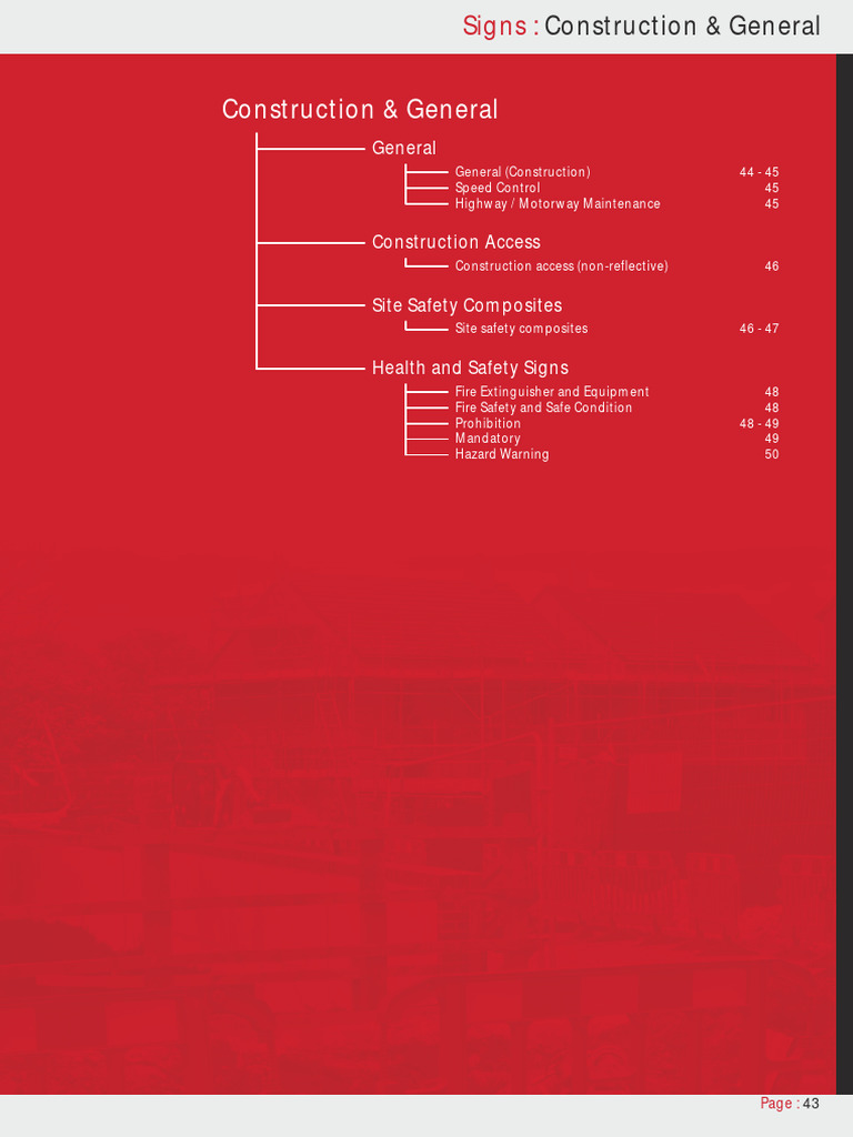 Construction & Safety Signage Guide | PDF