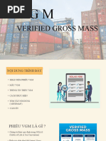 Phiếu cân - VGM form và quy trình xác nhận VGM cho hàng container và ...