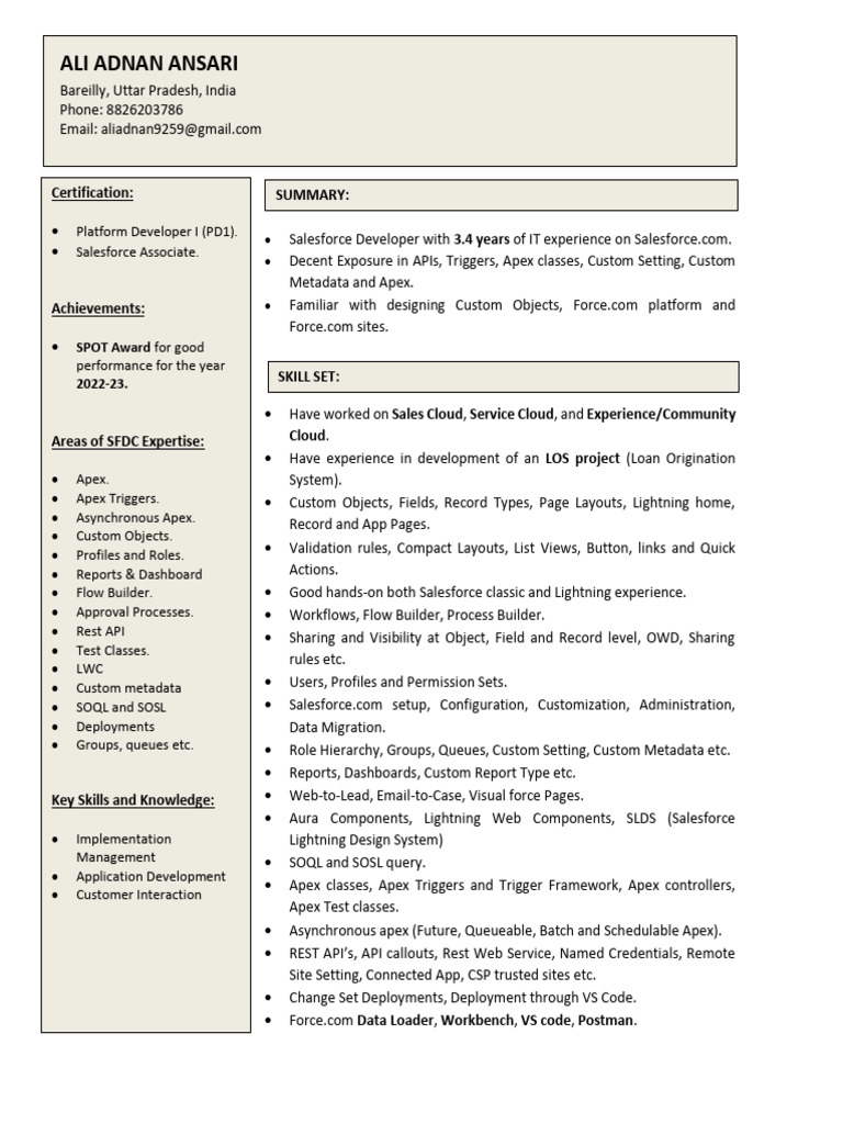 Salesforce Developer Profile | PDF | Metadata | Web Service