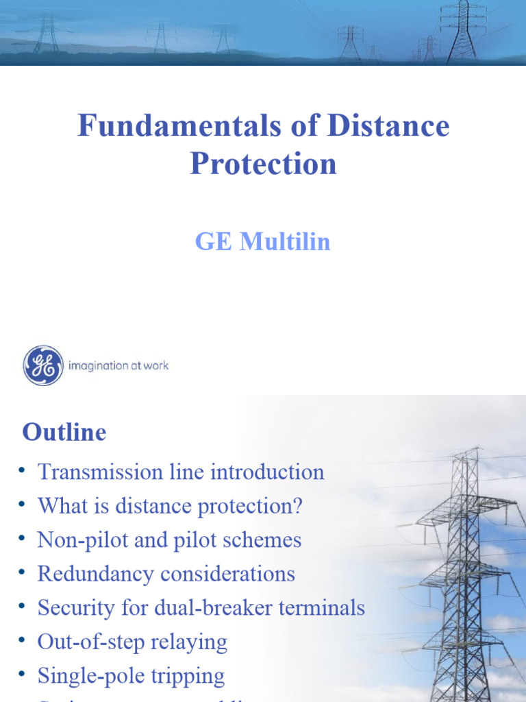 Fundamentals of Distance Protection: GE Multilin | PDF | Electrical ...