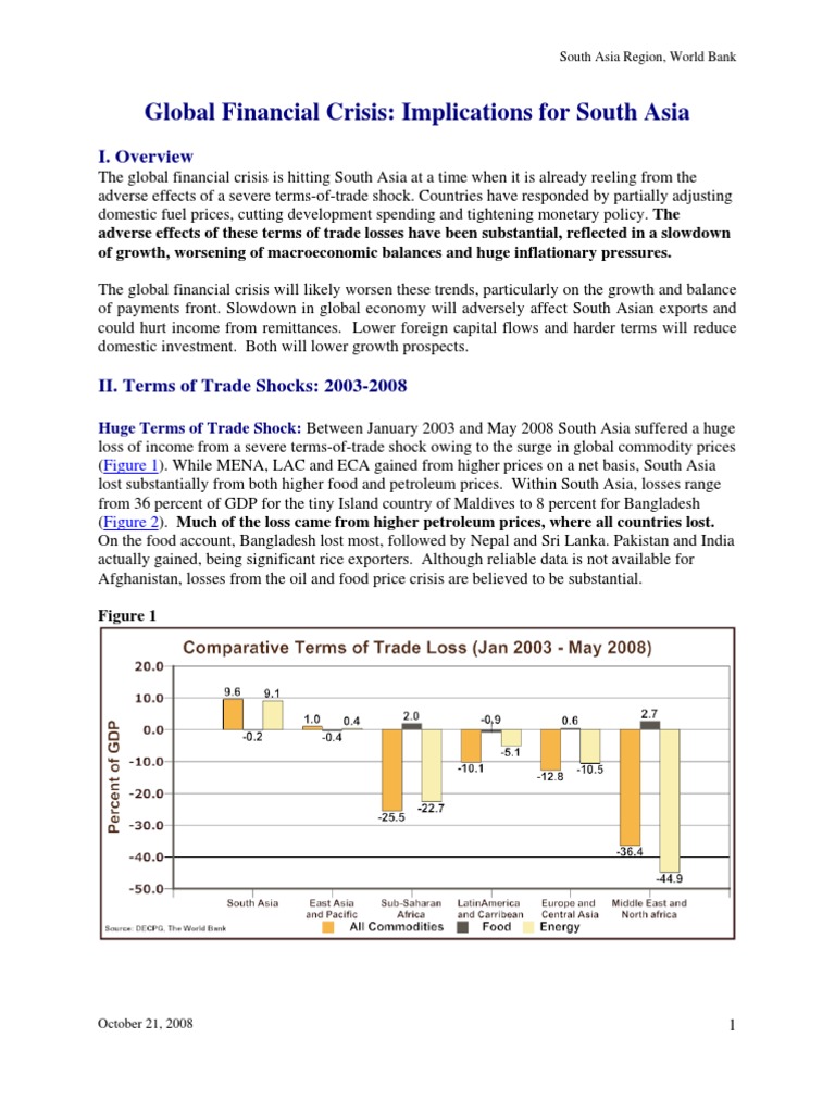 Impact of Global Financial Crisis on South Asia | PDF | Fiscal Policy ...