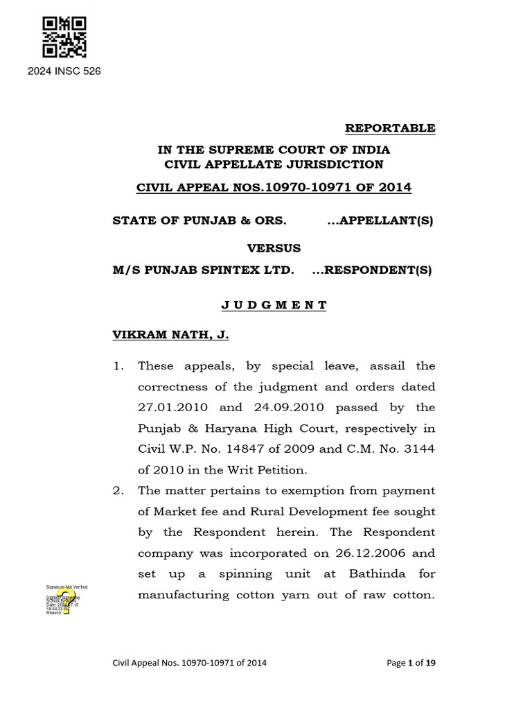 State of punjab vs ms punjab spintex pdf appeal rice