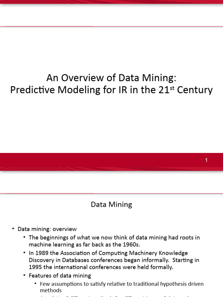 An Overview of Data Mining2016-PAKTAUFIK-MPK | PDF | Regression ...