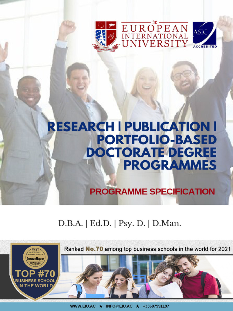 Doctorate Programme Outline Min Download Free Pdf Doctorate
