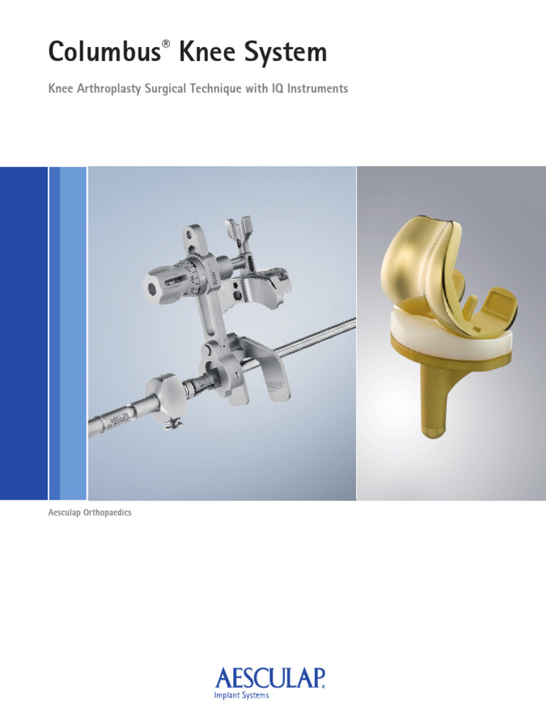 DOC1172 Rev B Columbus Knee Arthroplasty Surgical Technique With IQ ...