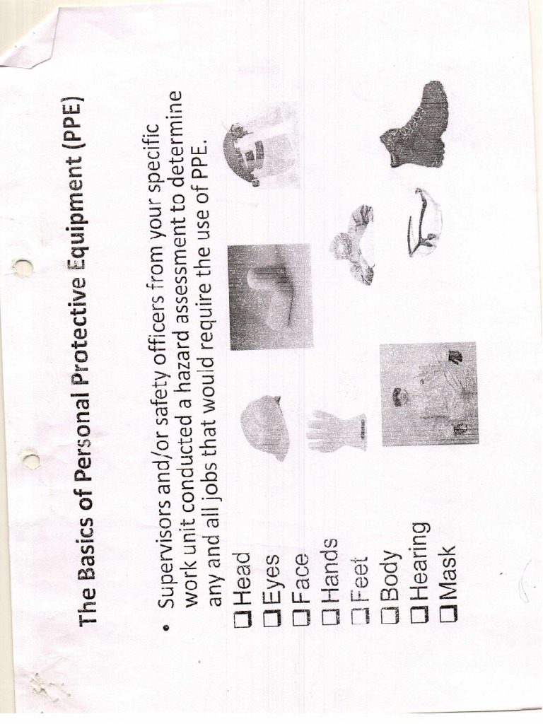 Ppe Training Module Pdf
