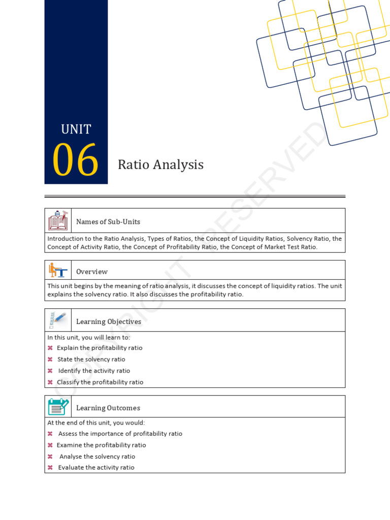 Understanding Ratio Analysis in Finance | PDF | Equity (Finance) | Dividend