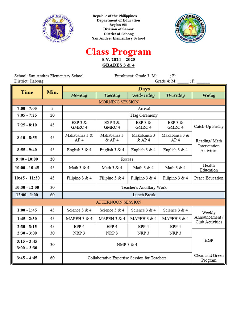 Aral Program Deped Materials