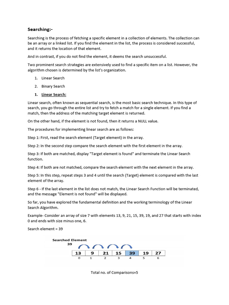 Linear Search | PDF | Time Complexity | Software Engineering