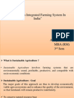A Presentation On Integrated Farming System in India