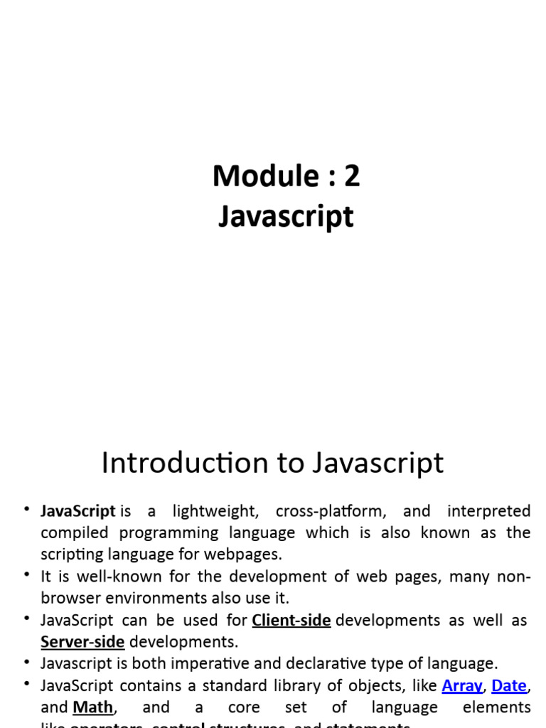 Module 2 | PDF | Dynamic Web Page | Java Script