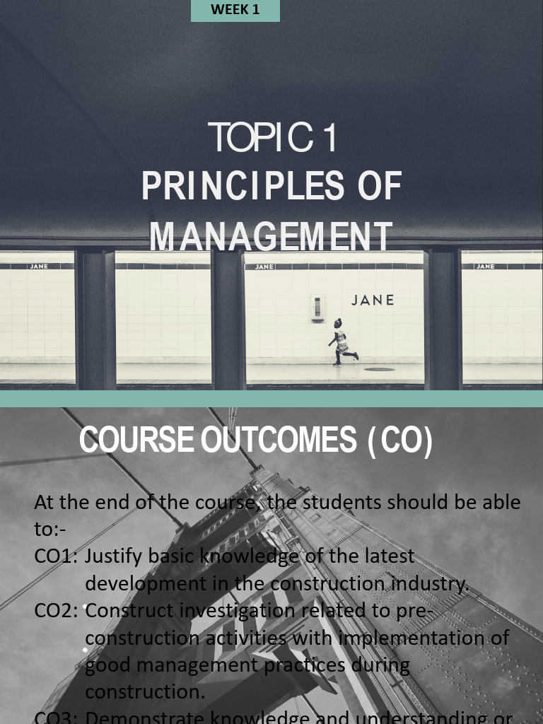 Chapter 1 - Principles of Management | PDF | Business | Engineering