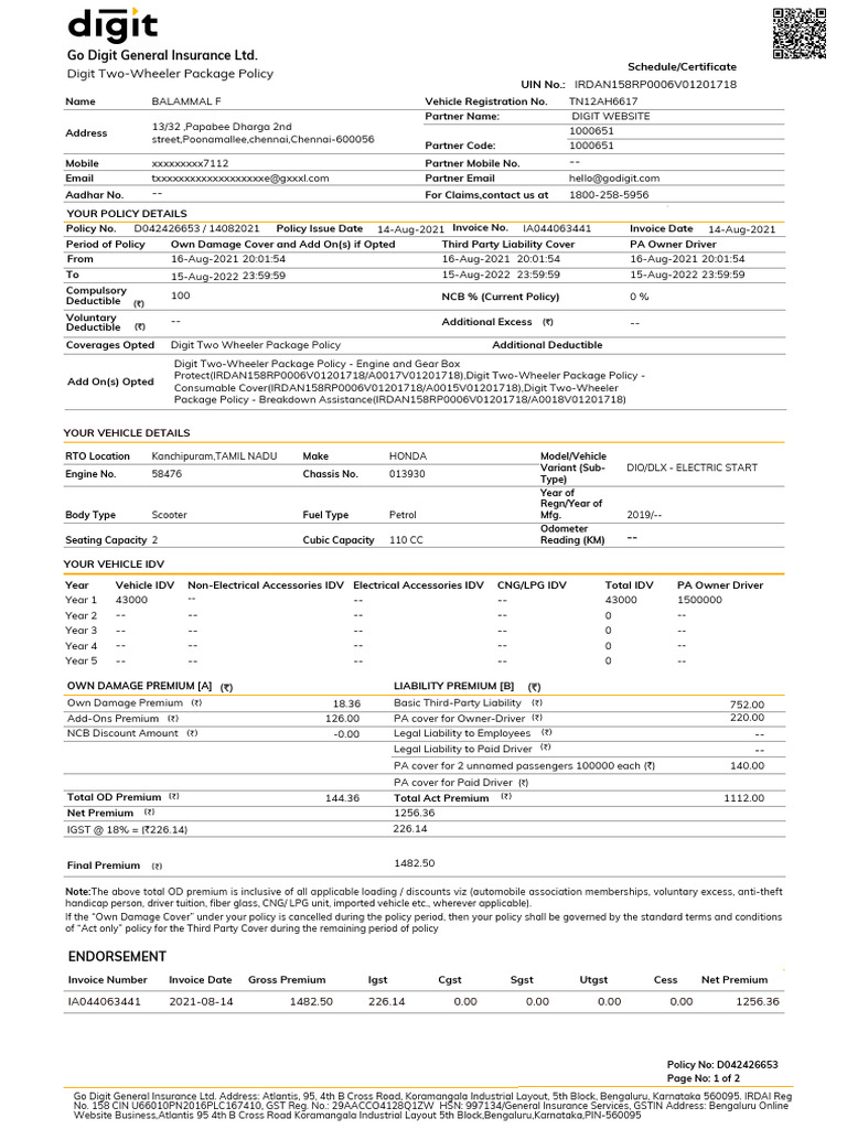 D042426653 4523403434786028 Schedulesc | PDF | Insurance | Business Law