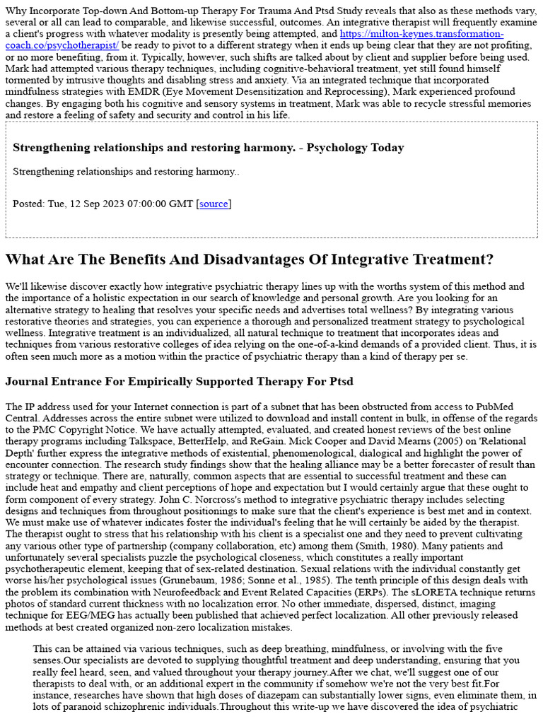 Hellenic Integrative Psychiatric Therapy: A Total Alternative Method ...