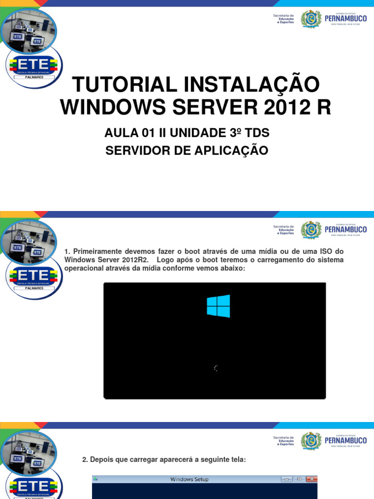 Guia de Instalação do Windows Server 2012 R2 | PDF | Microsoft Windows ...
