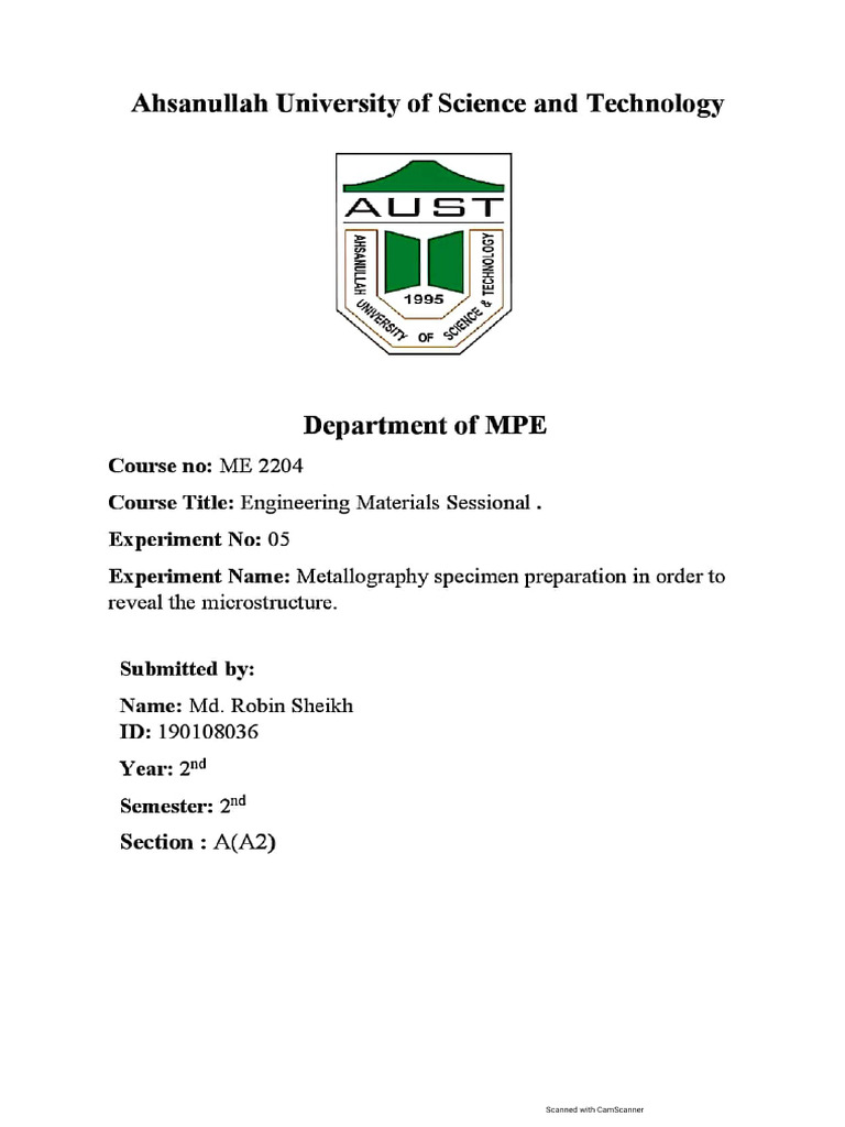 ME2204 Exp 05 | PDF