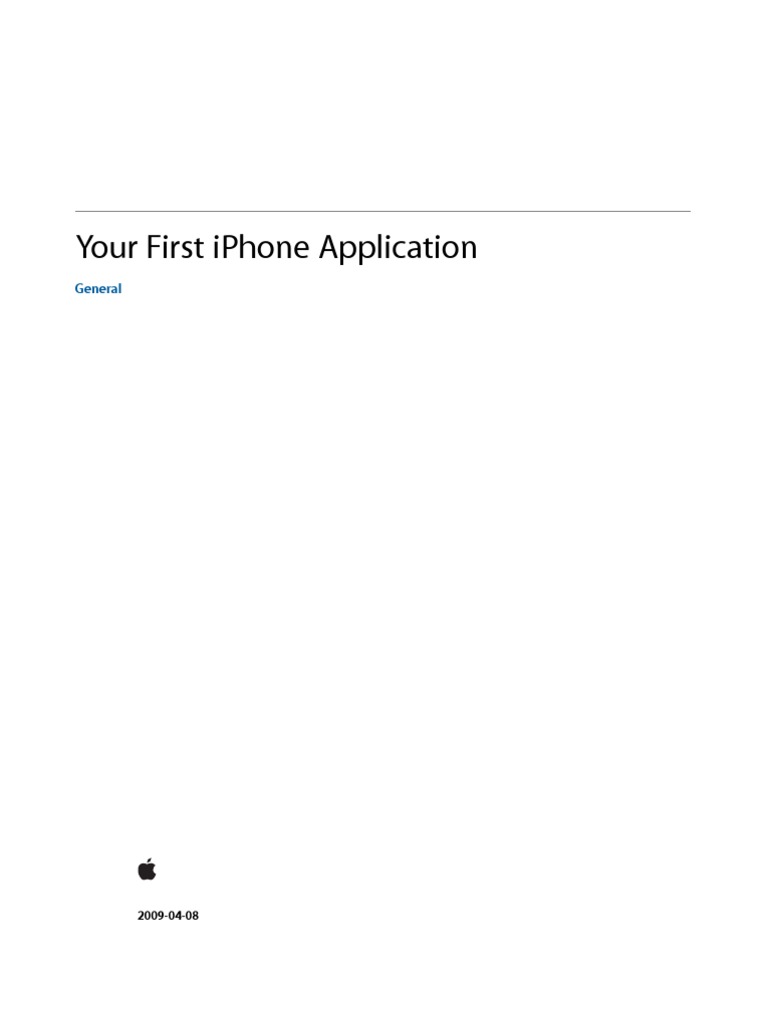 Your First Iphone Application | PDF | Objective C | Method (Computer ...