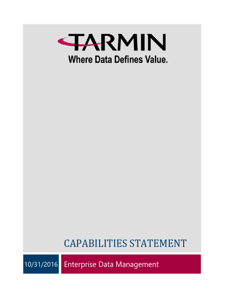 Tarmin Capabilities 0.03 | PDF | Cloud Computing | Cache (Computing)
