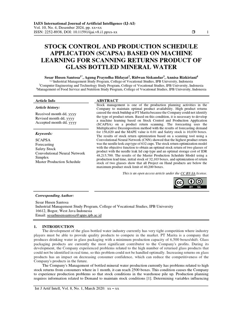 Jurnal EAIS Sesar Husen Santosa PDF Forecasting Mathematical 