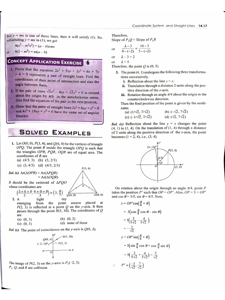 Coordinate System and Straight Line | PDF