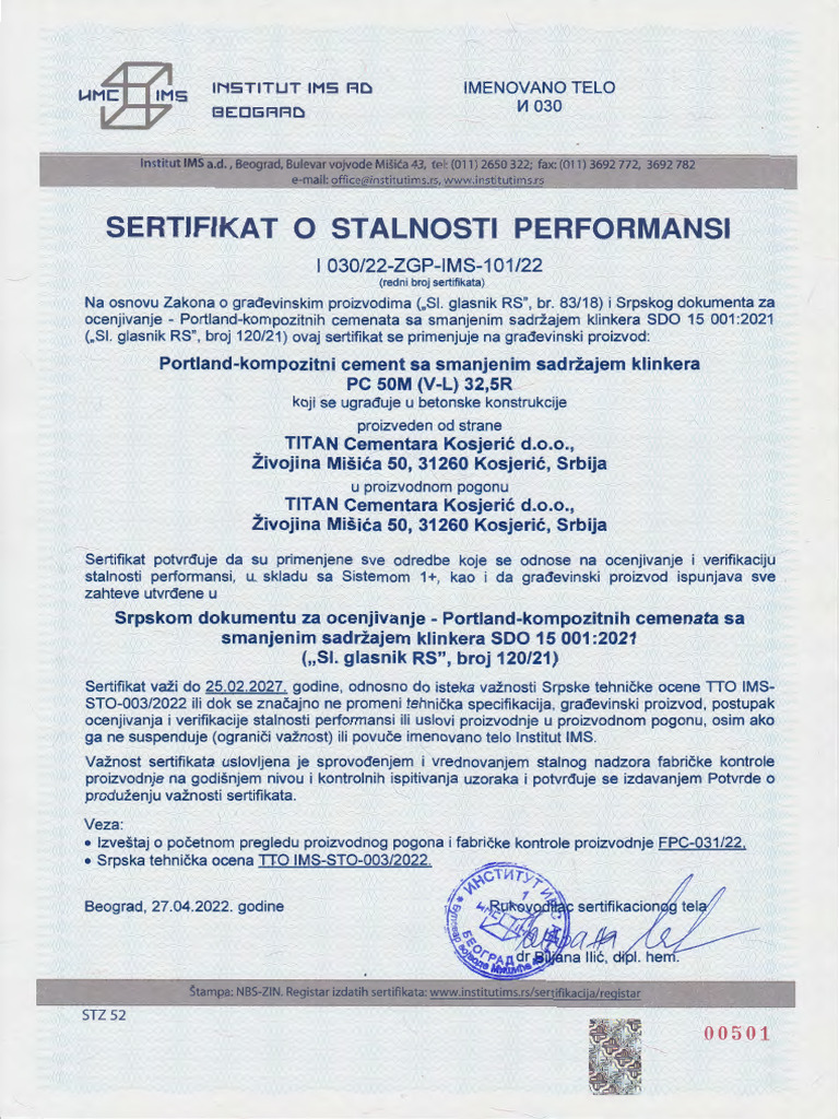 Atest Cement | PDF