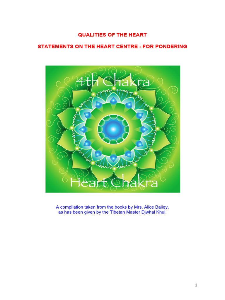 Heart Qualities for Spiritual Growth | PDF | Soul | Love