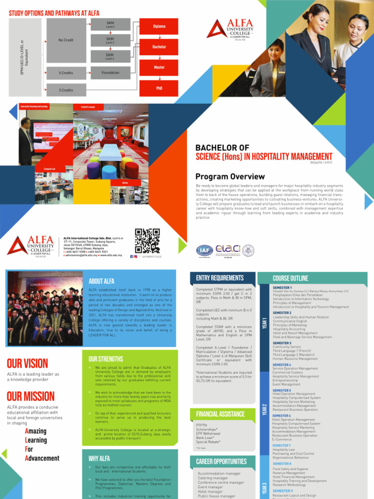 Bachelor of Hospitality Management | PDF